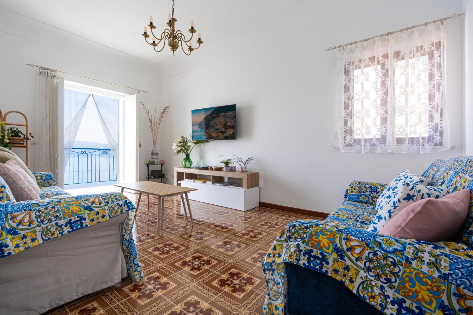 Mimi Junior Home, Central Sea View Apartment Praiano Kültér fotó